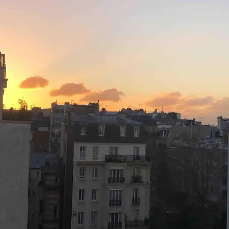 Eiffel Tower View Arc Triomphe Champs Elysees Area Paris