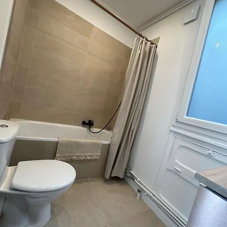 Eiffel Tower View Arc Triomphe Champs Elysees Area *